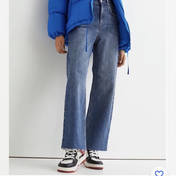 NWOT H&M Wide High Waist Ankle Length Size 10 - Picture 1 of 4